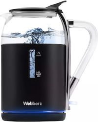 Webber WK30 1.7lt με Ισχύ 2200W Μαύρος Webber WK30 1.7lt με Ισχύ 2200W Μαύρος