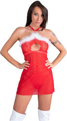 Livco Corsetti Fashion Candy Santas Νυχτικό & Brazilian Σλιπ