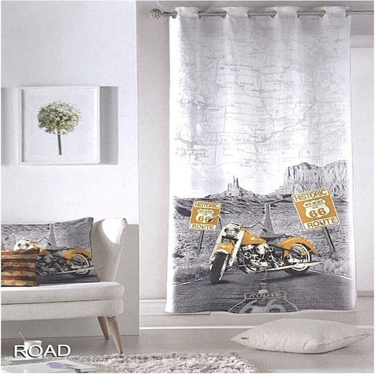 Antilo Textil Mit Grommets Graue 140x260cm