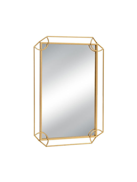 Iliadis Wandspiegel mit Gold Metallisch Rahmen 90x60cm 1Stück