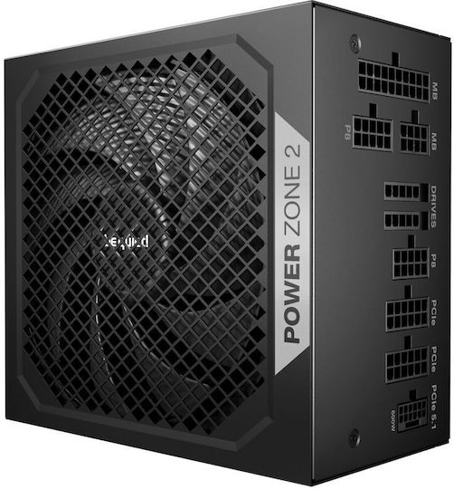 Be Quiet Power Zone 2 750W Black Computer Power Supply Full Modular 80 Plus Platinum