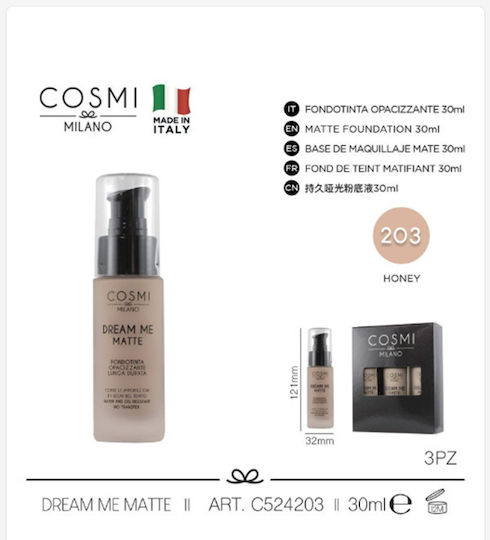 Cosmi Italia Liquid Foundation N.203