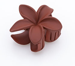 Flower-Shaped Hair Clip - Red