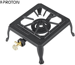 Proton Liquid Gas Countertop Single Burner Black