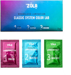 Комплект за ламиниране на вежди и мигли Zola Color Lab в сашета 3 x 1 мл Комплект за ламиниране на вежди и мигли Zola Color Lab в сашета 3 x 1 мл