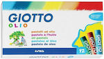 Giotto Oil Pastels 12colours