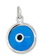 Evil Eye Motif White Gold K14 Murano Mt10355