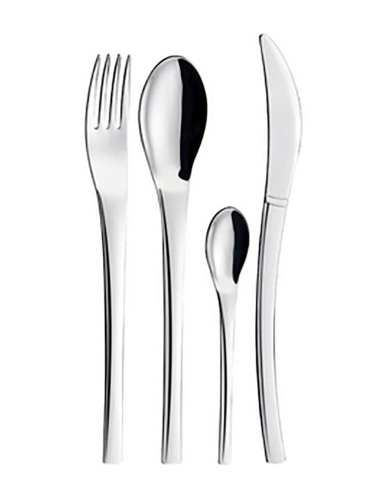 Cutlery Set Stainless Silver 24pcs