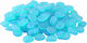 Set Decorative Stones Zola Phosphorescent 100 Pieces Blue Size 2-3 Cm