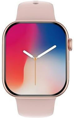NO.1 DT Watch 10 με Παλμογράφο (Ροζ - Χρυσή κάσα / Ροζ Λουρί Σιλικόνης)