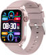Aoke ET570 Smartwatch με Παλμογράφο (Ροζ - Χρυσ...