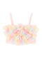 Kinderoberteile Crop Top Kurzärmelig Rainbow