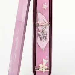 Easter Candle Flat Handmade Pink