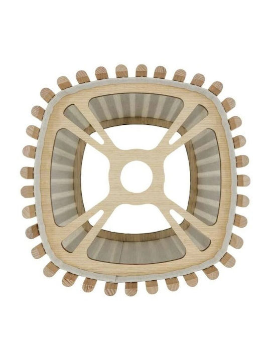 Καπέλο Φωτιστικού 1xe27 39,9x39,9cm Δρυς Mdf Komorebi Umage 2251-2 Μπεζ