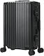 Bopai Medium Hard Travel Suitcase Black with 4 Wheels Height 65cm