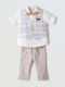 Kinderbekleidungssets Sommer 4 Stück Weiß