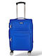 Playbags Playbags Cabin Fabric Suitcase Blue Electric with 4 Wheels Height 56cm