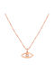 Halskette Auge aus Roségold 18k mit Diamant