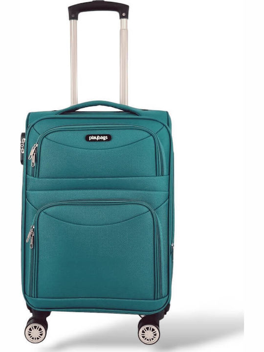Playbags Cabin Fabric Petrol Suitcase With 4 Wheels Height 55cm