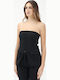 Life Damen Bluse Trägerlos Black