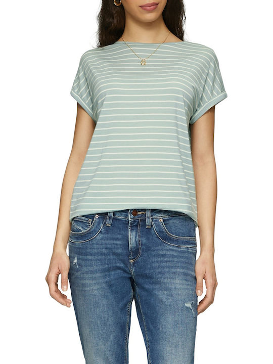 s.Oliver Women's Cotton Short Sleeve Blouse Sag...