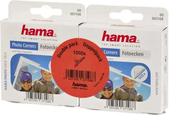 Selbstklebende Fotoecken Hama 07108 2 x 500 Stück 2 Packungen