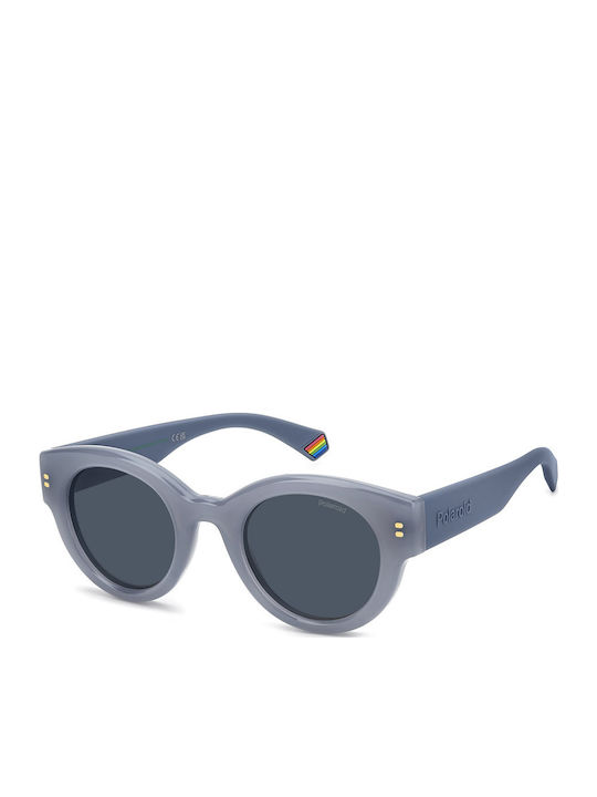Polaroid Women’s Sunglasses with Blue Horn-Rimm...