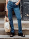 Γυναικείο Jean Παντελόνι σε Slim Εφαρμογή Mid Blue