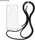 Sonique Armor Clear Silicone Case with Cord for...