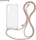 Silicone Case with Cord Sonique Armor Clear Sam...