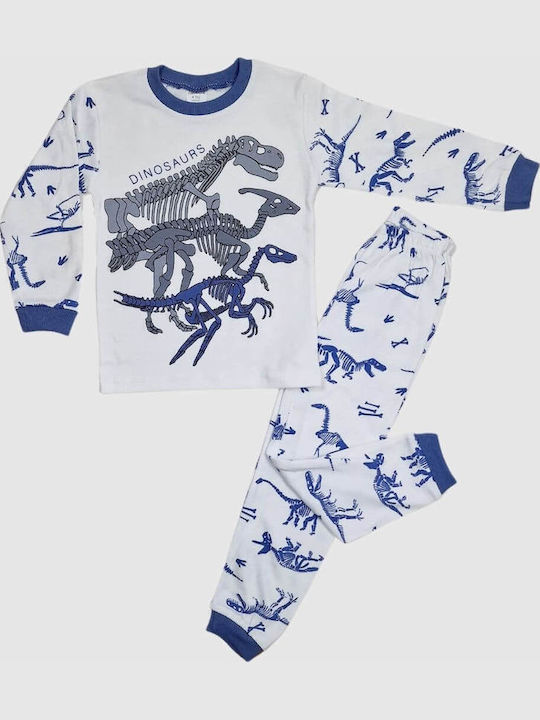 Supermini Παιδική Πιτζάμα Χειμωνιάτικη Ραφ Dino...