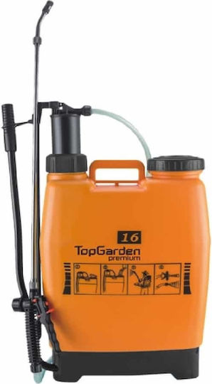 TopGarden Pulverizator cu rucsac cu Capacitate 16lt în culoarea Portocaliu