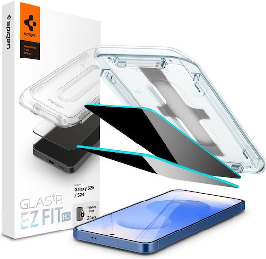 Spigen GLAS.tR EZ Fit Privacy Tempered Glass Μαύρο (Galaxy S25)