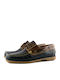 Men's Leather Boat Shoes Blue