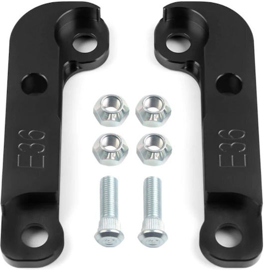 Lock Kit Group Adapters Drift Control Arms BMW E36 Black 2 Pcs Grp-ita02b
