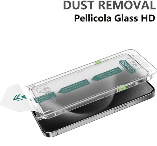 SiiPro Easy Install Vollflächig gehärtetes Glas (iPhone 17 Pro Max / iPhone 17 Pro / iPhone 16 Pro Max)
