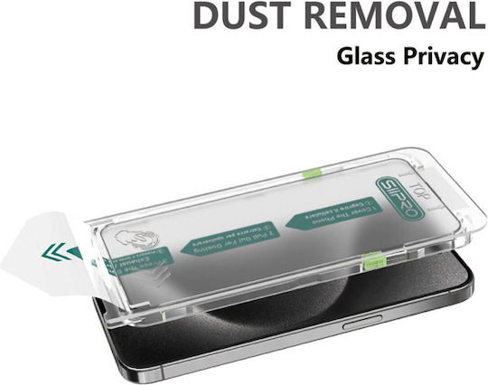 SiiPro Easy Install Privacy Tempered Glass (iPhone 14 Pro Max)