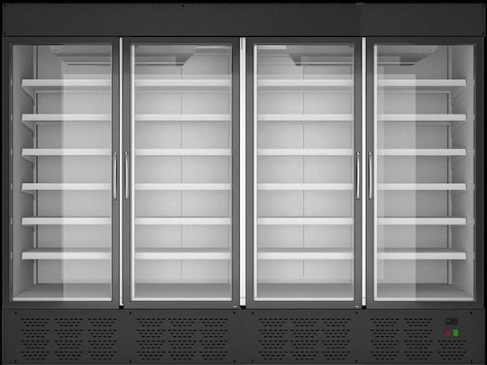 Domi Vitrinen-Kühlschrank Selbstbedienung ohne Motor 290x77x220cm.