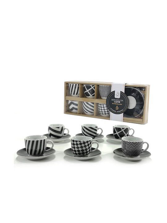 ArteLibre Set Căni Maro De ceramică Multicolore 6buc