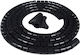 Kabelorganizer Spirale Durchmesser 28mm Schwarz 1,5m