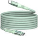 Verbatim Braided USB 2.0 Cable USB-C Male - USB-C 60W PD Green 1.2m 31864