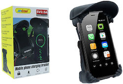 Andowl Βάση Ασύρματης Φόρτισης Τηλεφώνου Motorbike Q-sj52 Mobile Phone Charging Bracket 075954