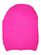 Beanie Unisex Beanie Knitted in Fuchsia color