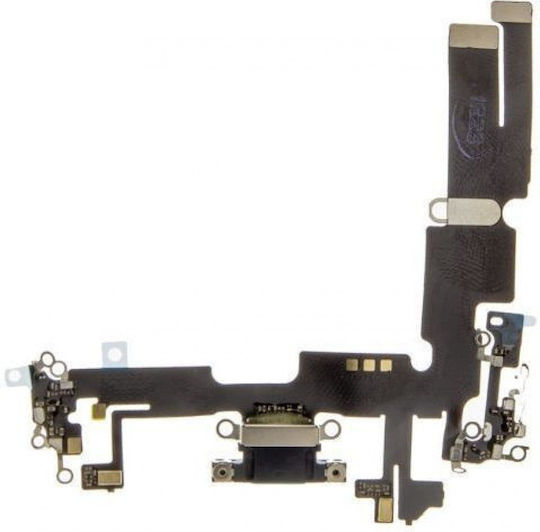 Καλωδιοταινία Θύρα Φόρτισης Iphone 14 Plus Flex Cable Charging Connector Midnight