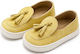 Babywalker Yellow Baptism Moccasins