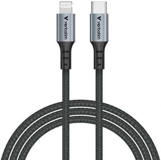 Verbatim USB-C zu Lightning Kabel 60W Schwarz 1.2m (31844)