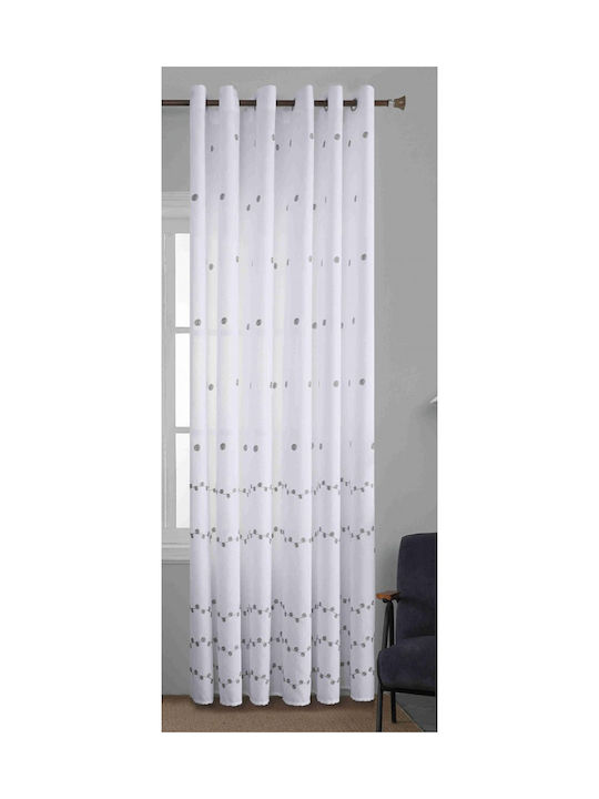 ForHome Vorhang mit Grommet Grau 270x270cm