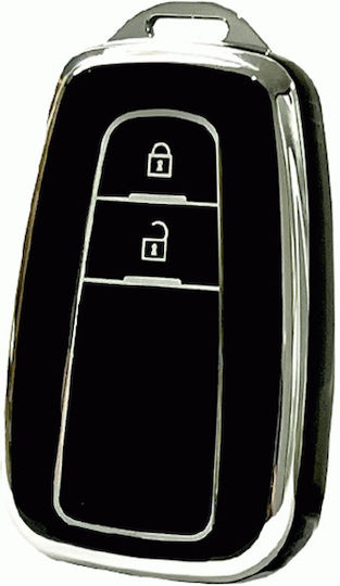 Protective TPU Smart Key Cover for Toyota Type 2 Buttons