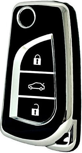 Protective TPU Smart Key Case for Toyota Type 3 Buttons