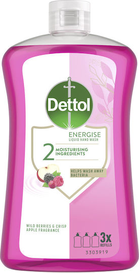 Dettol Wild Berry Refill Liquid Soap with Glycerin & Apple 750ml